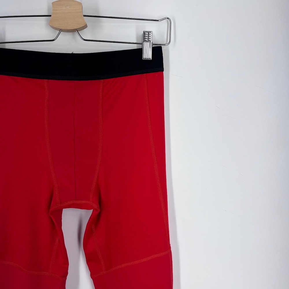 Nike Pro Dri-FIT Kids Red Compression Leggings Tight Fit Large Pockets 445591 - Picture 5 of 14